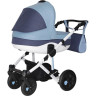 Коляска детская одноместная 2 в 1 SIGER Marco, св.синий/т.синий KLS0023